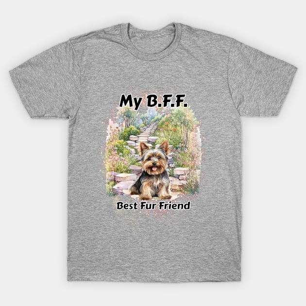 Dog - BFF Yorkie T-Shirt by KEWDesign